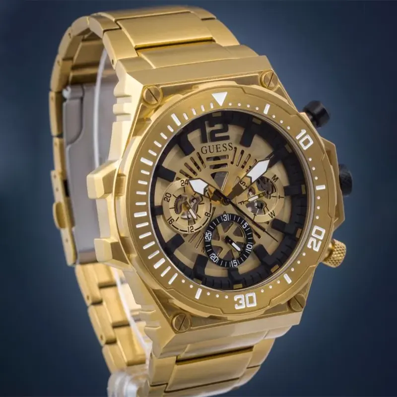 Guess Exposure Multi-Function Gold-tone Men’s Watch- GW0324G2